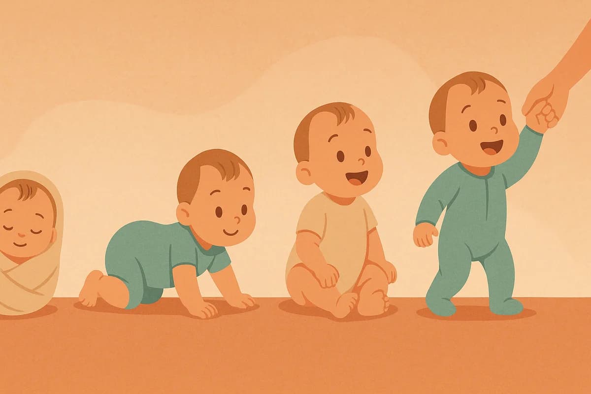 Les étapes du développement bébé mois par mois