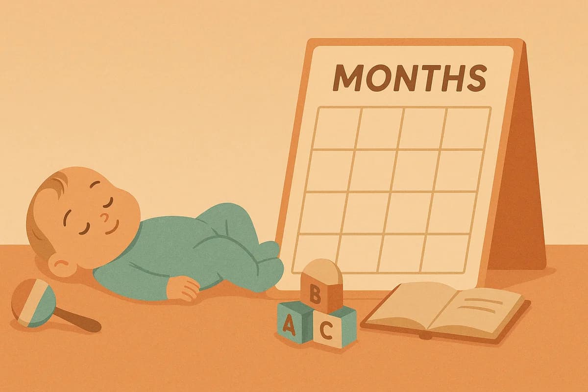 Calendrier visuel du développement de bébé au cours de sa première année